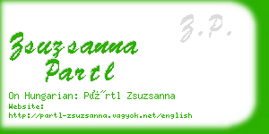 zsuzsanna partl business card